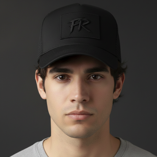 FR Snapback Trucker Cap - Triple Black