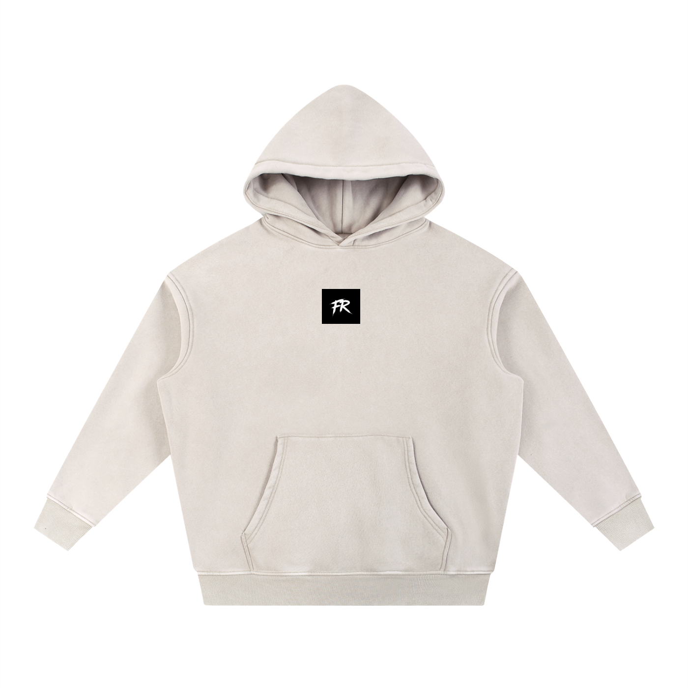 Snow Wash Fleece Oversize Hoodie