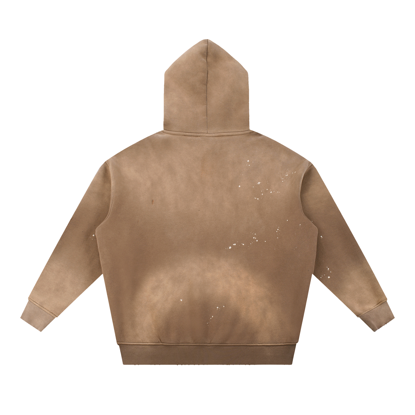 Snus Tub Washed Frayed Fleece Hoodie