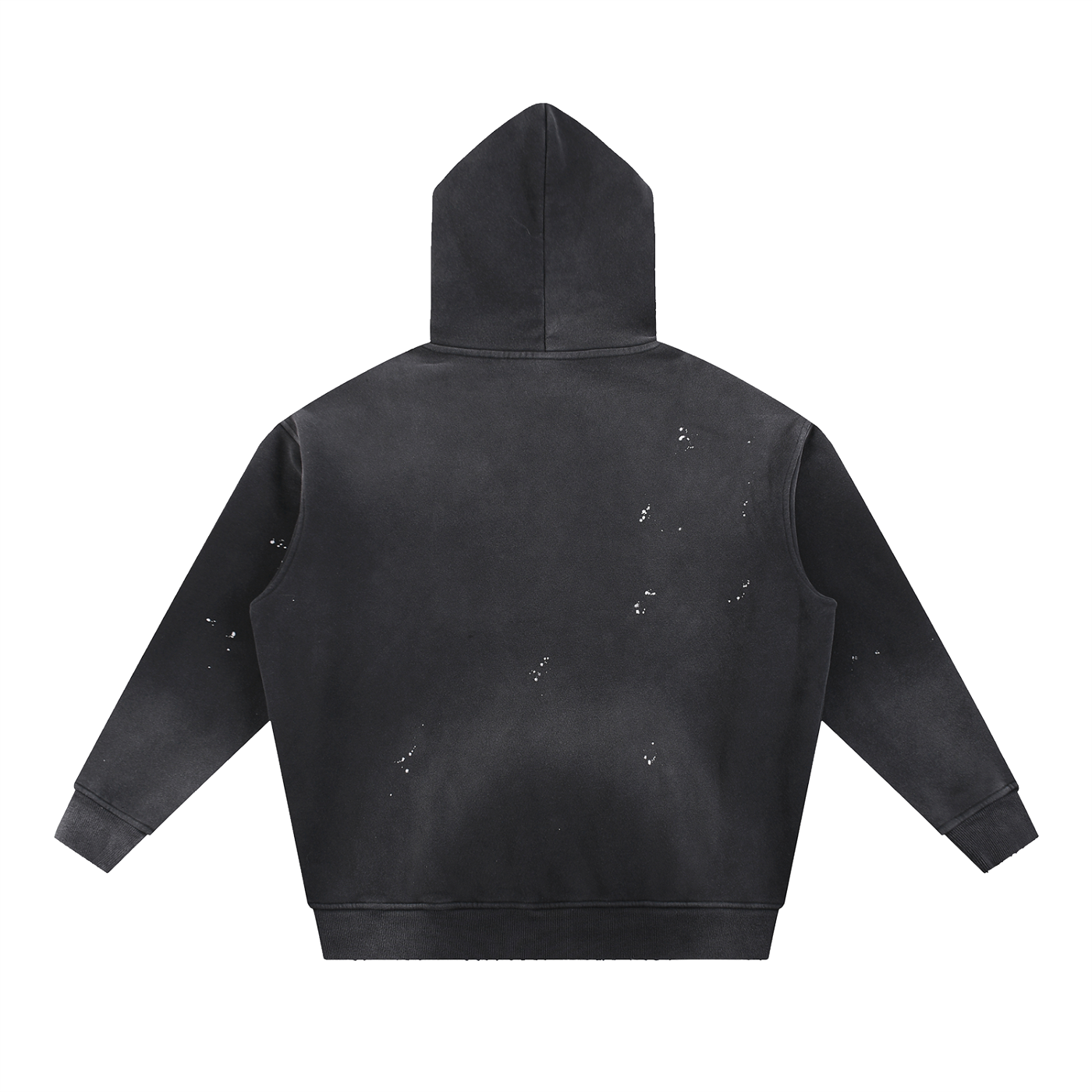 Snus Tub Washed Frayed Fleece Hoodie