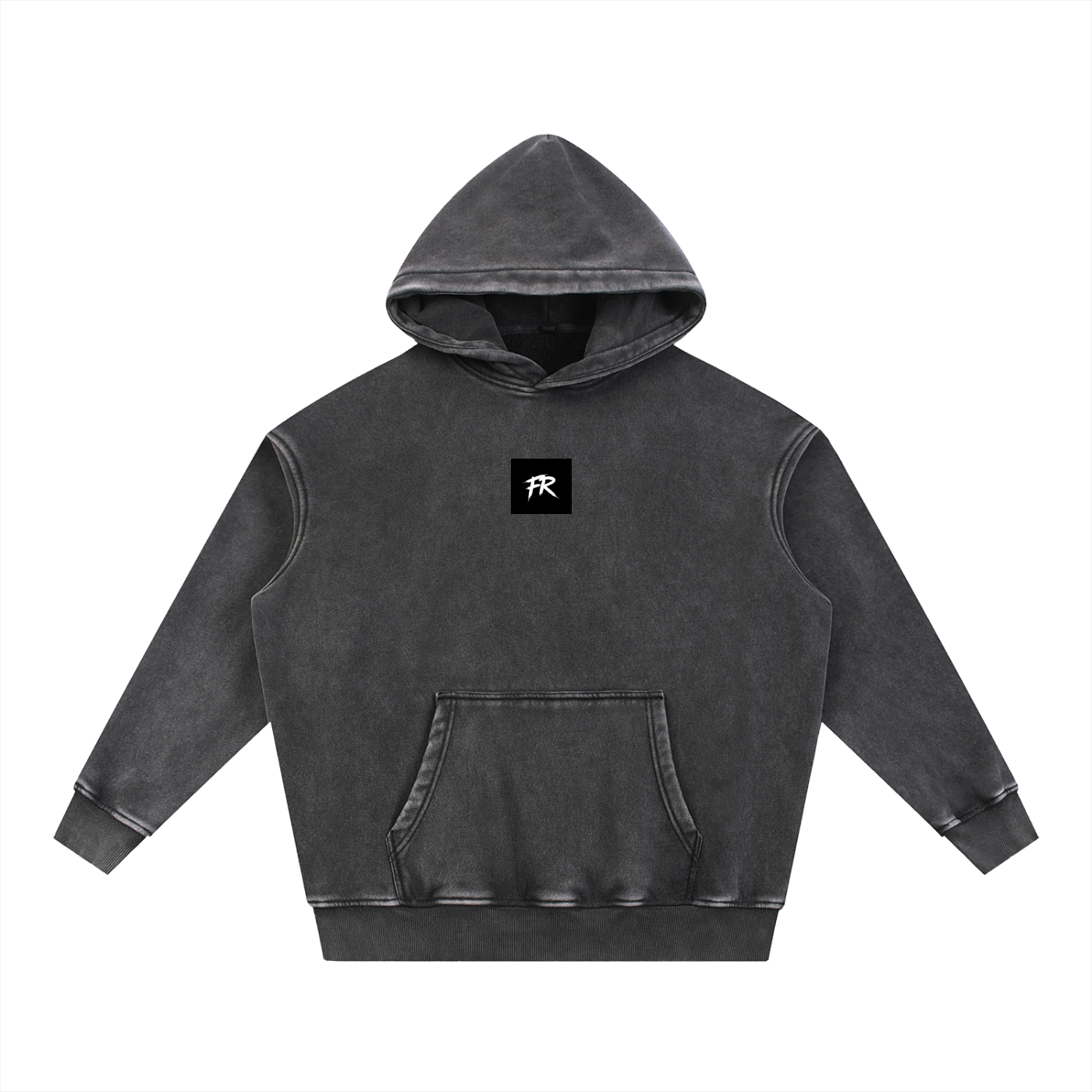Snow Wash Fleece Oversize Hoodie