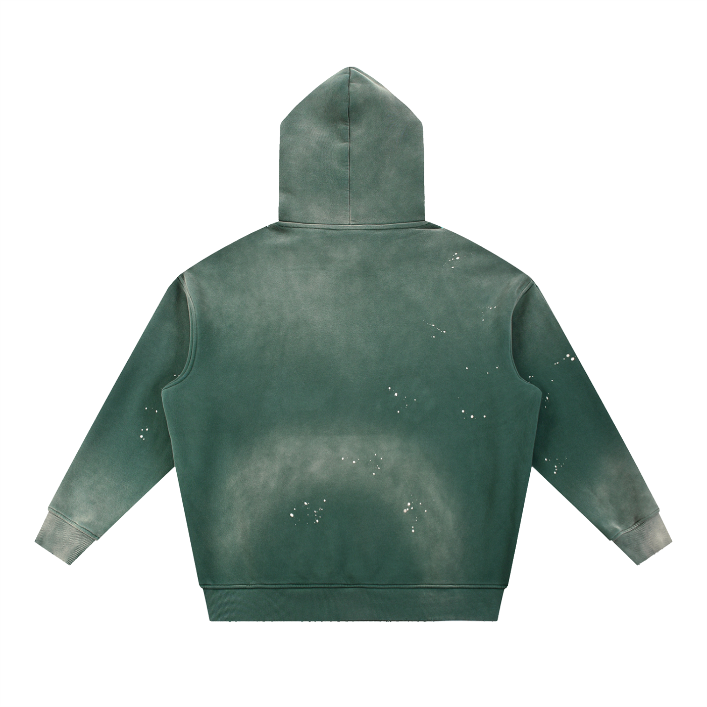 Snus Tub Washed Frayed Fleece Hoodie