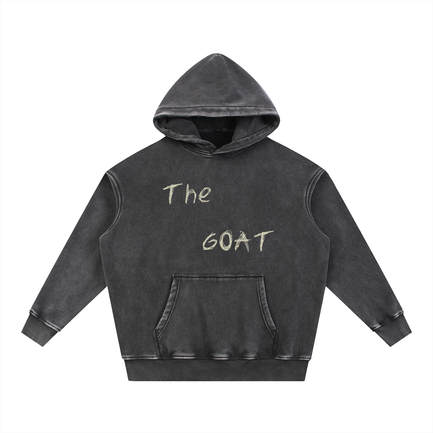 Snow Wash Fleece Oversize Hoodie